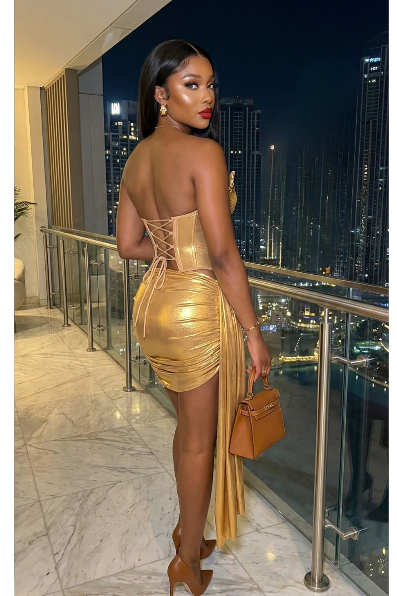 Gold dress