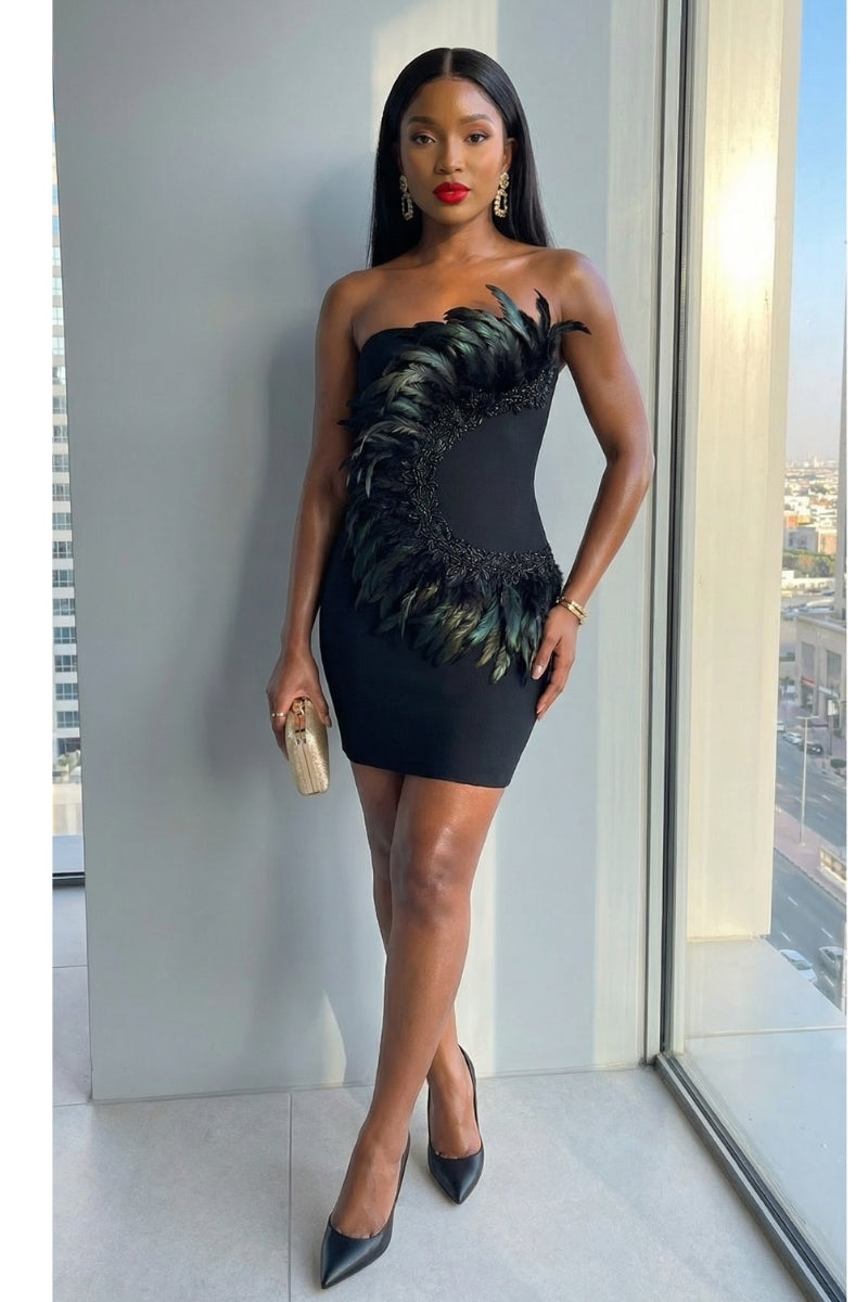 Topless cocktail dress