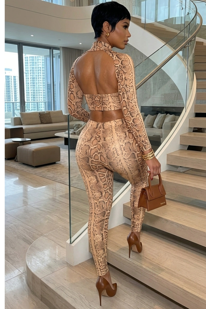 CAPRI ROMPER LEOPARD PRINT.