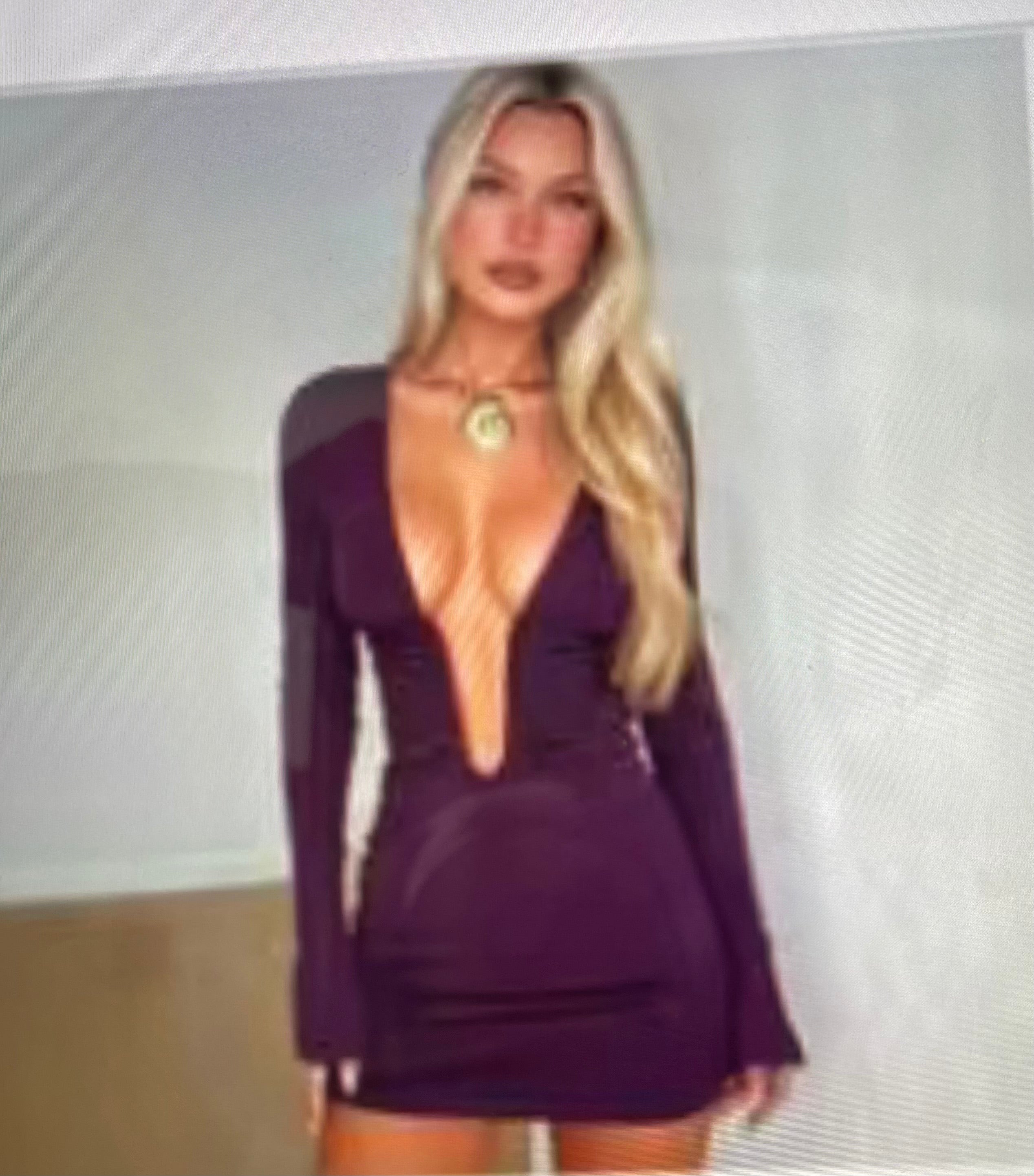 Lulu burgundy  dress