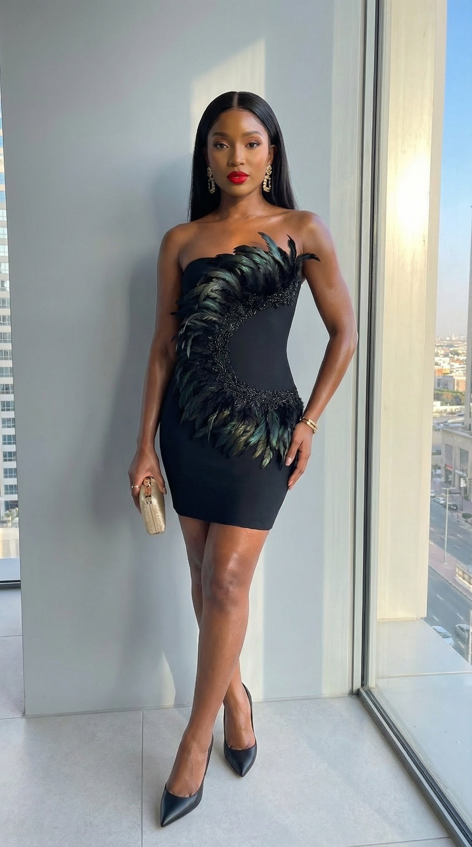 Topless cocktail dress