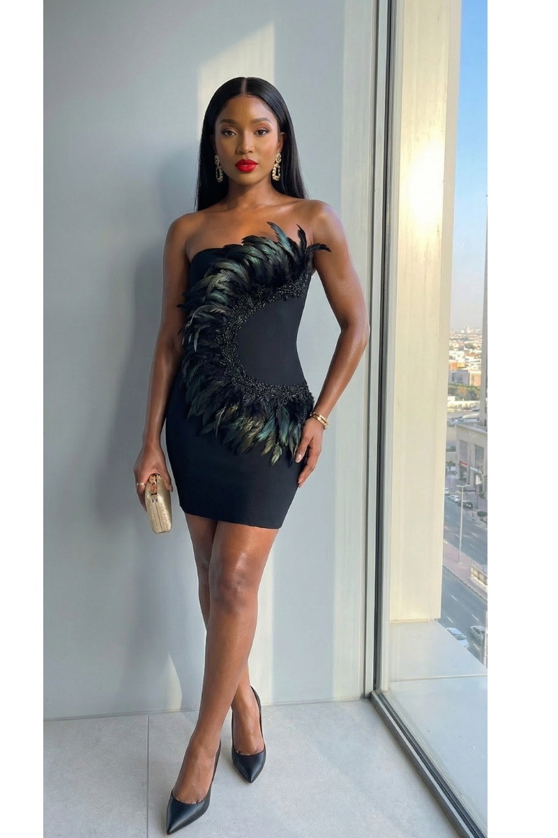 Topless cocktail dress