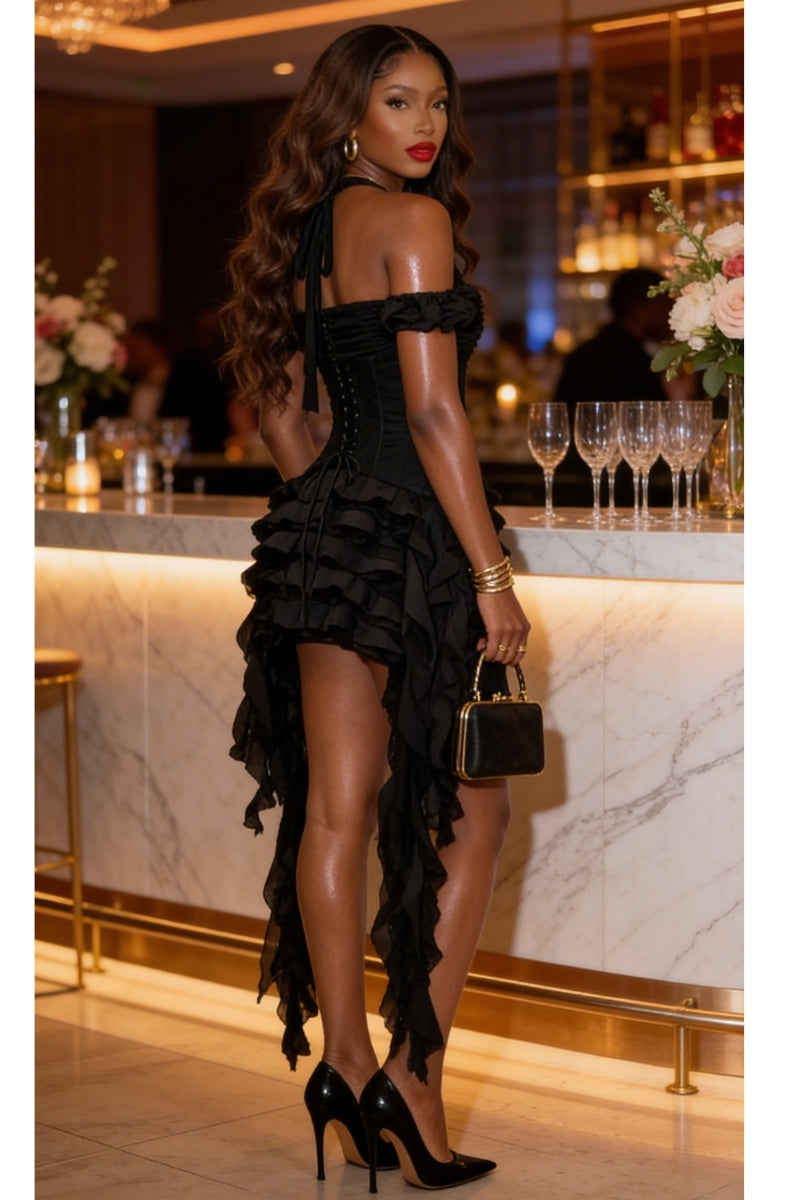 Luna black dress