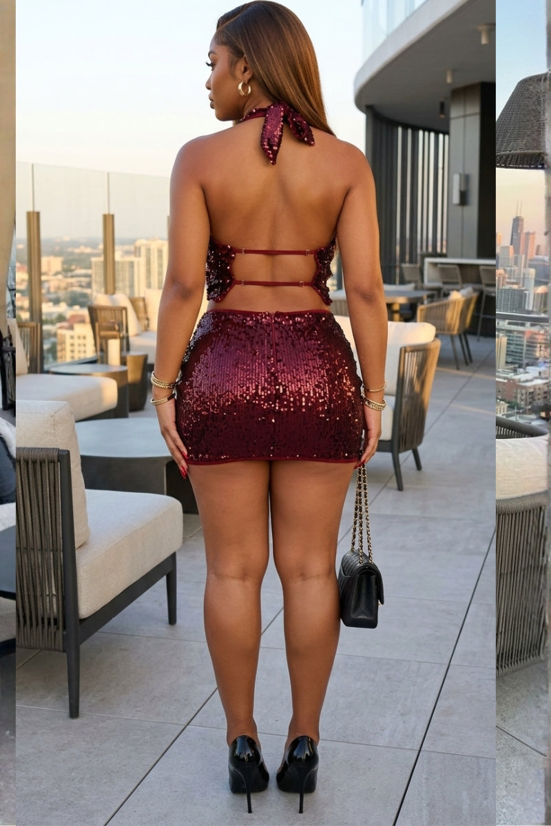 Courtney Mesh two-piece set